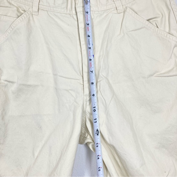 Uniqlo U Cream Beige Flat Front Pockets 100% Cotton Pants Women’s US 10 - Picture 8 of 16